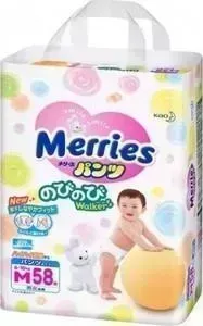 Трусики MERRIES M (6-11 кг) 58 шт 4901301-230591