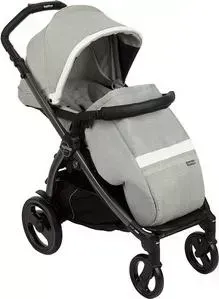 Коляска прогулочная PEG-PEREGO BOOK PLUS POP UP, с шасси BOOK 51 TITANIA Luxe Pure (св.серый) GL000917767