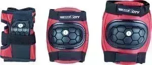 Роликовая защита MaxCity MATCH MC - PH000038 - Красный (L)