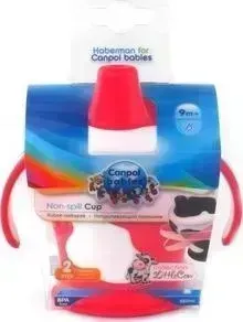 Поильник Canpol -непроливайка с ручками Little cow 31/404, 9+ месяцев, 250 мл, красный