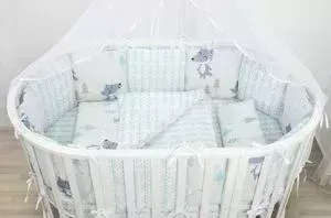 Комплект в кроватку AmaroBaby в WB 3 предмета BABY BOOM (В лесу, серый)