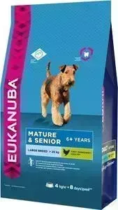 Сухой корм Eukanuba Mature Senior Dog 6+ Years Large Breed with Chicken с курицей для пожилых собак крупных пород 4кг