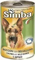 Консервы SIMBA Dog Chunks with Wild Game с дичью кусочки для собак 415г