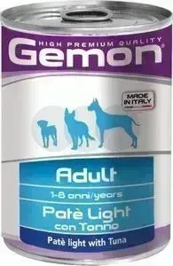 Консервы Gemon Dog Light Pate with Tuna облегченный с тунцом паштет для собак 400г