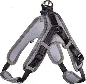 Шлейка Hunter Harness Neopren Vario Quick XL (79-100см) нейлон/неопрен черная/серая для собак