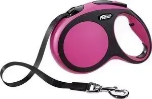 Рулетка Flexi New Comfort L лента 5м розовая для собак до 60кг