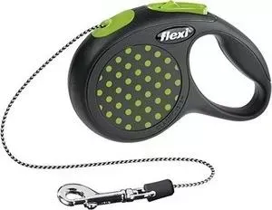 Рулетка Flexi Design S трос 5м зеленая для собак до 12кг