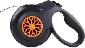 Рулетка Fida Smart Walk S лента 5м черно-оранжевая для собак до 15кг (с системой автоматического торможения)
