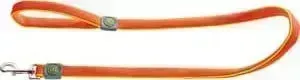 Поводок Hunter Leash Maui 25/120 сетчатый текстиль оранжевый для собак