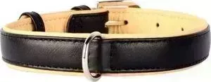Ошейник CoLLaR Brilliance кожаный двойной ширина 35мм длина 46-60см черный для собак (38801)