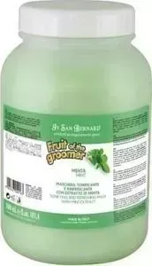 Маска Iv San Bernard Fruit of the Grommer Mint Tonifying Refreshing Mask восстанавливающая с витамином B6 для любого вида шерсти животных 3 л