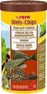 Корм SERA WELS CHIPS чипсы для лорикариевых сомов анциструсов и плекостомусов 1л (380г)