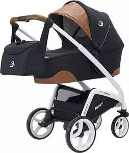 Коляска 2 в 1 Rant 2 в 1 детская Wave alu. black