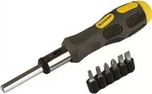 Набор STAYER отвертка Max-Grip реверсивная с битами 7 предметов (2588-H7 G)