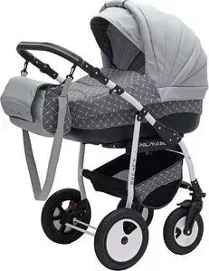 Коляска 2 в 1 Polmobil 2 в 1 PORTO LUX 02 серый