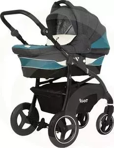 Коляска 2 в 1 Rant 2 в 1 детская SIDNEY RA141 Grey / Malachite