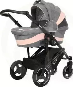 Коляска 2 в 1 Rant 2 в 1 детская ASPEN RA139 Grey-Pink