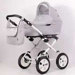 Коляска 2 в 1 Bart Plast 2 в 1 FENIX PRIME Classic 03 серый джинс