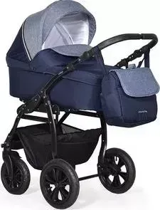 Коляска 2 в 1 Indigo 2 в 1 CHARLOTTE 18 Ch 32 (т.синий+джинс)