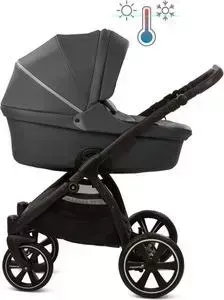 Коляска 2 в 1 Noordi 2 в 1 Fjordi Leather NEW с термолюлькой (Shadow Grey 819) (123400)
