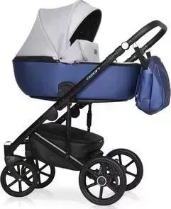 Коляска 3 в 1 Riko Basic 3 в 1 OZON Shine 02 голубой-серый