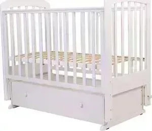 Кроватка детская  * 120х60 ДАРИНА-6 (арт.03) маятн / ящ (белый)
