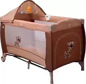 Манеж Coto Baby кровать Samba Lux Коричневый 11