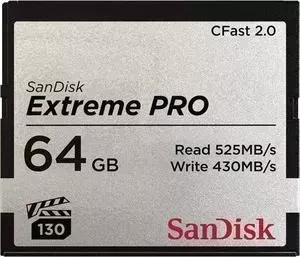 Карта памяти SANDISK Extreme Pro CFAST 2.0 64GB 525MB/s VPG130 (SDCFSP-064G-G46D)