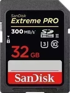 Карта памяти SANDISK Extreme Pro SDHC 32GB - 300MB/s UHS-II (SDSDXPK-032G-GN4IN)