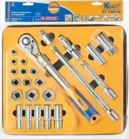 Набор инструментов KRAFT 1/2" Dr 24 предмета (KT 700616)