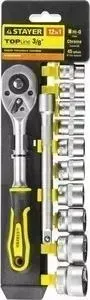 Набор торцевых головок STAYER Standard 10-24 мм 3/8" 12 предметов (27752-H12)