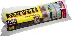 Пленка укрывочная STAYER Master HDPE в рулоне 12 мкм 2 х 50 м (1225-15-50)