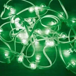 Гирлянда Neon-Night Galaxy Bulb String 10м, белый каучук, 30*6 ЗЕЛЕНЫЕ, IP65