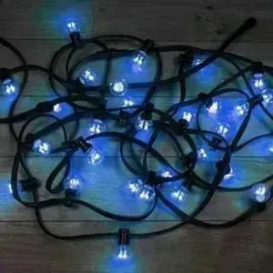Гирлянда Neon-Night Galaxy Bulb String 10м, черный каучук, 30*6 СИНИЕ, IP65