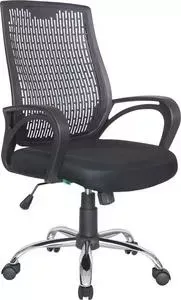 Кресло офисное Riva Chair RCH 8081 черный/черный пластик (SW-01)