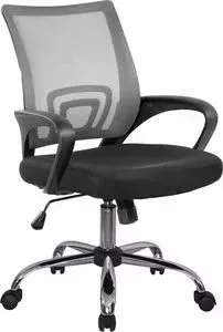 Кресло офисное Riva Chair RCH 8085JE серый/крестовина хром