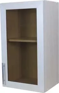 Кухонный шкаф навесной ГАММА Евро со стеклом вяз