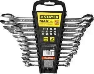 Набор ключей STAYER комбинированных 12шт 8-24 мм (27085-H12)