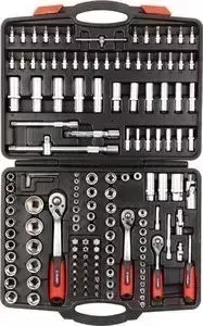 Набор торцевых головок ЗУБР Мастер FLANK 1/2", 3/8", 1/4" 150 предметов (27637-H150)