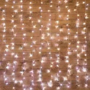 Гирлянда Neon-Night &quot;Светодиодный Дождь&quot; 2,5x2м, свечение с динамикой, прозрачный провод, 230 В, диоды БЕЛЫЕ "Светодиодный Дождь" с