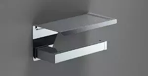 Бумагодержатель Sonia S-Cube с полочкой для мобильного (173938)