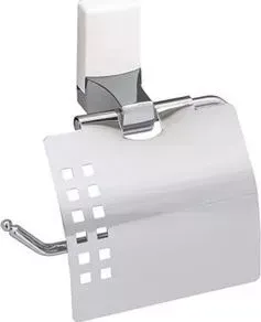 Держатель туалетной бумаги Wasserkraft Leine K-5025WHITE с крышкой
