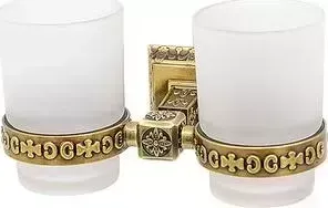Держатель со стаканами Milacio Alicante бронза, двойной (MC.914.BR)
