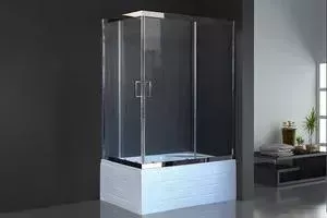 Душевой угололок Royal Bath BP 80x120 прозрачный, хром правый (RB8120BP-T-CH-R)