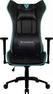 Кресло офисное ThunderX3 компьютерное UC5 black-cyan air с подсветкой 7 цветов
