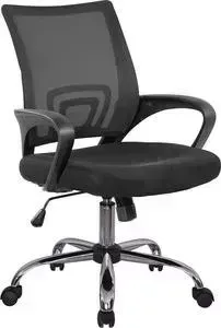 Кресло офисное Riva Chair RCH 8085JE черный/крестовина хром