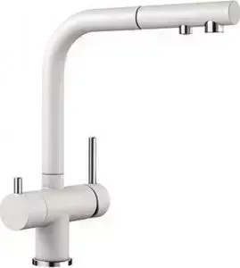 Смеситель для кухни Blanco Fontas-S II под фильтр, с выдвижным изливом, белый (525204)