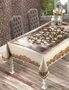 Скатерть Do and Co гобелен жаккард пано Tulip Lux 160х220 (8633)