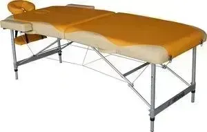 Массажный стол DFC Nirvana elegant premium, 192х75х6 cm, (алюминиевые ножки, оранжево-белый) NIRVANA Elegant Premium TS2010_OB