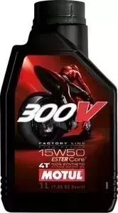 Моторное масло MOTUL 300V 4T FL Road Racing 15W-50 1 л